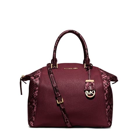 michael kors riley medium satchel merlot|Amazon.com: Michael Kors Merlot Handbags.